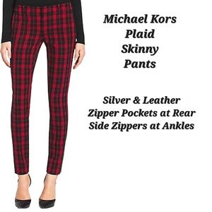 Michael Kors Plaid Skinny Pants | Michael Kors Pants | Buffalo Plaid | Plus Size